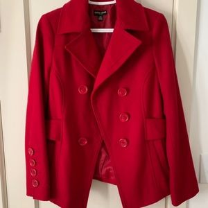 Ladies 2007 Guess Peacoat Dark Red